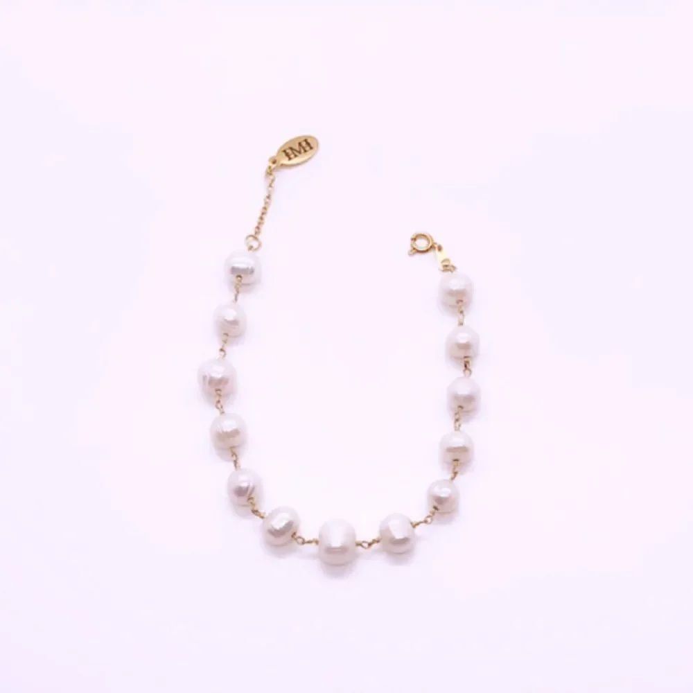 HighMaintenanceHippie Authentic Saltwater Pearl Bracelet (Gold)
